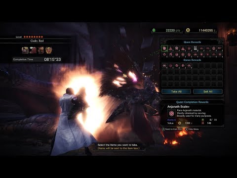 [MHW PC] ★8 Code: Red 8'15"13 LBG Solo