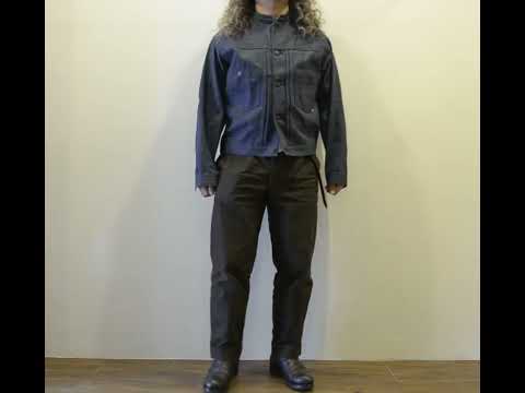 STABILIZER GNZ indigo vat dyed stand collar jacket 8-22V size:40