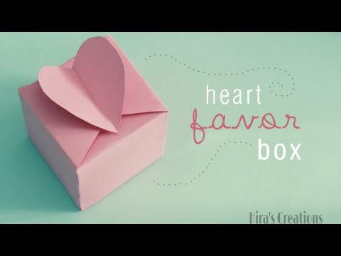 How To Make Easy Paper Box That Opens And Closes| Heart Shape Paper Gift Box Origami | Heart Box |