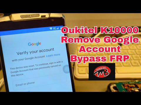 OUKITEL K10000, Remove Google Account, Bypass FRP. Miracle Digital.