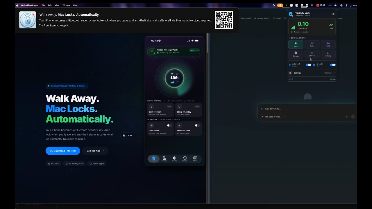 Proximity Lock Demo Video
