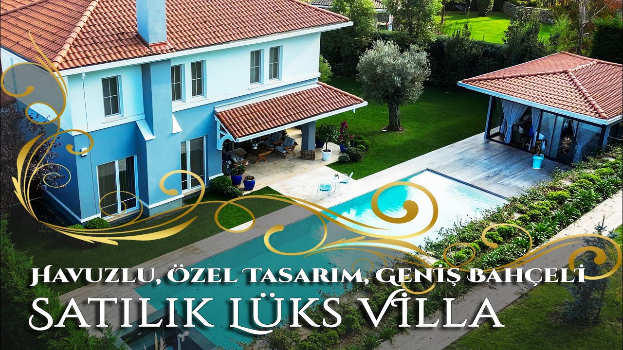 Çekmeköy Ömerli Kasaba 3.Etap'ta Satılık Lüks Villa - Havuzlu, Özel Tasarım, Geniş Bahçeli