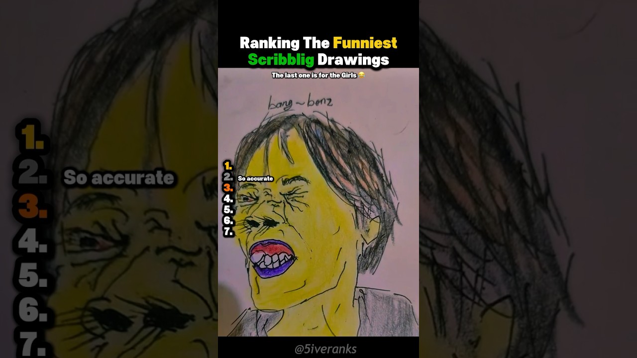 Ranking Funniest Scribbling Drawings
