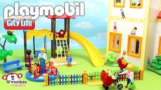 Playmobil City Life! Sunshine Preschool, Children's Playground and 3 More Add-on Sets!