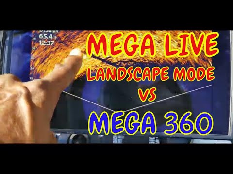 Humminbird Mega Live Landscape vs Mega 360 (How to dial in Landscape mode!)
