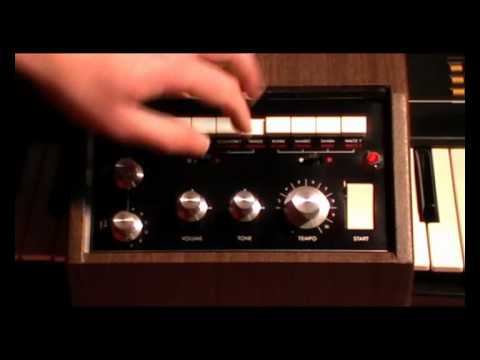 Korg Mini Pops 3 / Univox SR-55 Demo ( Vintage Analog Drum Machine )