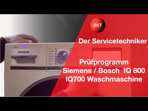 Test program Siemens / Bosch IQ 800 IQ700 washing machine