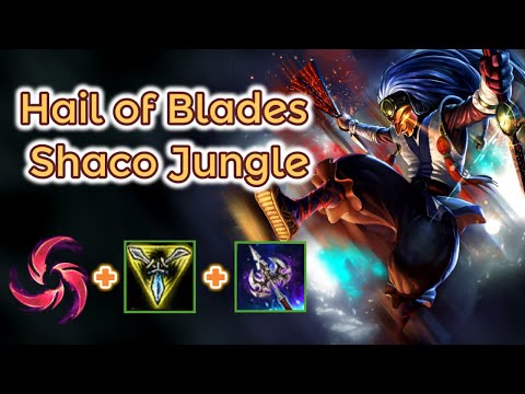Shaco Jungle Hail of Blades [League of Legends] Full Gameplay carrying with HoB - Infernal Shaco