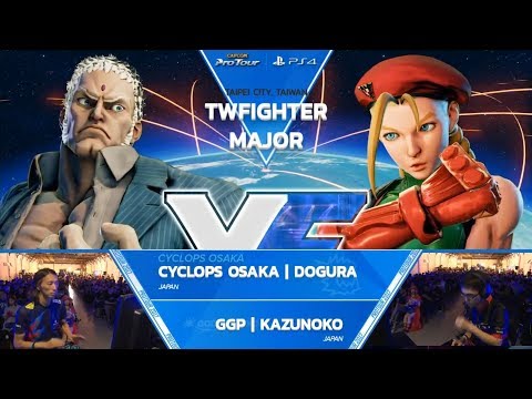 SFV: Cyclops Osaka | Dogura vs GGP | Kazunoko - TW Fighter Major 2017 Top 8 - CPT 2017
