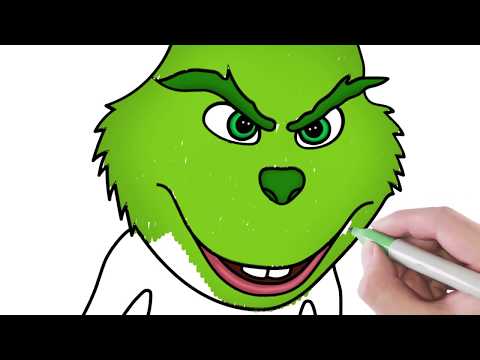 How to Draw The Grinch Smile Coloring Pages for Kids