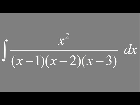 Integral of x^2/((x - 1)(x - 2)(x - 3)) dx