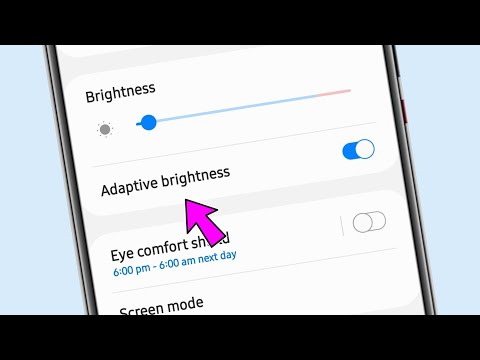 Adaptive brightness setting || how to use adaptive brightness setting on Samsung
