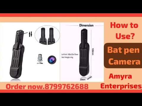 Black hd resolution spy portable wireless wearable body came...