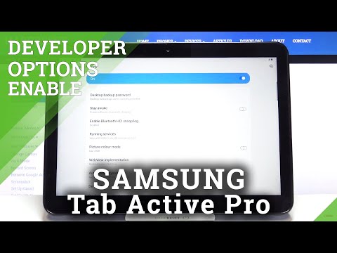 How to Enter Developer Options in SAMSUNG Galaxy Tab Active Pro – Developer Features
