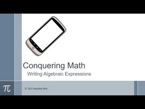 Writing Algebraic Expressions – Grade 6 – Conquering Math