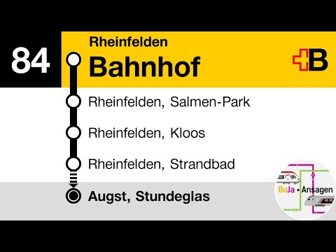 Postauto Ansagen | 84 Rheinfelden - Augst BL | BoJa Ansagen