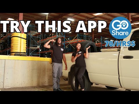 WHAT IS GO SHARE? MY FIRST TIME TRYING THIS DELIVERY APP | Pickup Truck and Cargo Van Side Hustle