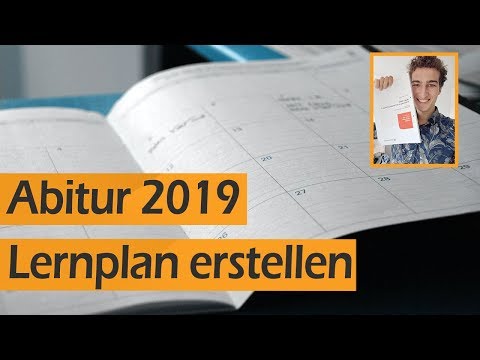 Abitur 2019 Lernplan erstellen (Vorlage für Mathe, Englisch, Deutsch, Bio, etc.) | Leo Eckl