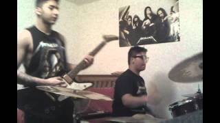 Master of Puppets - Metallica - Guitar (all solos) + Drums Cover - The Brown Stripes