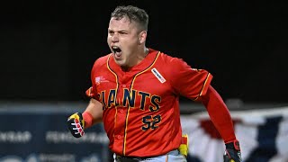 Mitch Edwards walks it off with home run and win game one of the ABLCS for the Adelaide Giants