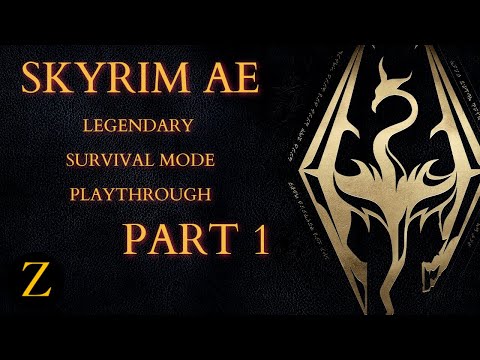 Skyrim Anniversary Edition / Legendary Difficulty Survival Mode Part 1 - Conquering The Tutoratunnel