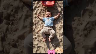 Title: Crying Baby in Sandbox 😢 | Emotional Playground Moment
