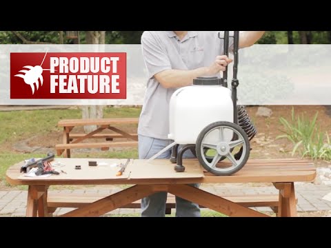  ATV / Tow or Pull Behind Battery Powered Trailer Sprayer Assembly Instructions Video 