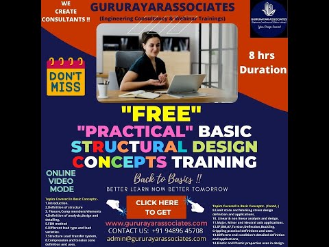 PART-2 FREE PRACTICAL STRUCTURAL DESIGN BASICS TRAINING