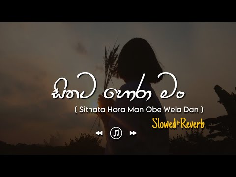 Sithata Hora Man - සිතට හොරා මං (Slowed+Reverb)