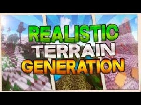MINECRAFT WITH *EPIC* REALISTIC WORLD GENERATION |  Realistic Terrain Generation Mod 1.10.2/1.7.10