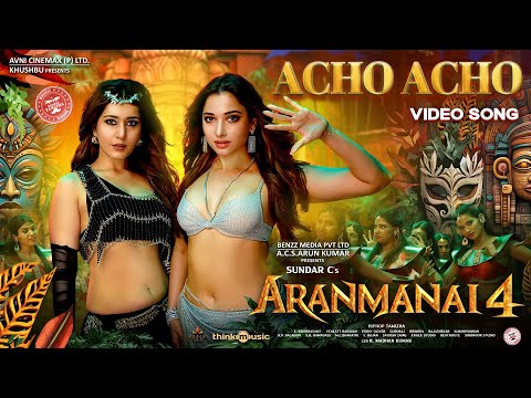Acho Acho - Video Song | Aranmanai 4 (Hindi) | Sundar.C | Tamannaah | Raashii Khanna |Hiphop Tamizha