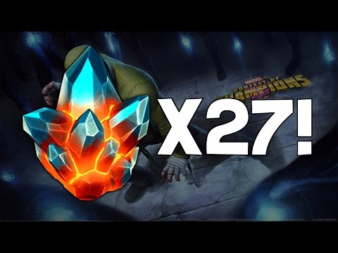 27x Premium Hero Crystal Opening - Marvel Contest Of Champions