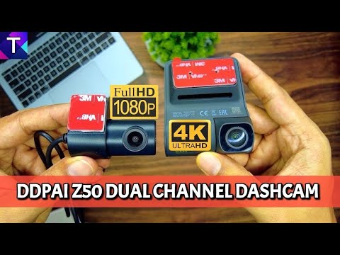 Automobilinis vaizdo registratorius DDPAI Z50 GPS DUAL 4K @ 25fps + 1080p @ 25fps WiFi video