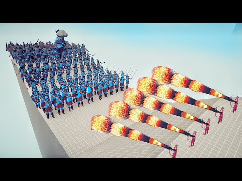 WINTER ORC ARMY vs 5x EVERY GOD - Totally Accurate Battle Simulator TABS