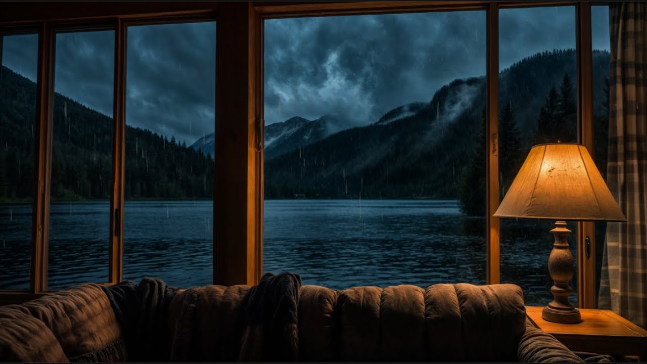 Instant Sleep with Soothing Rain & Distant Thunder - Rain & Thunder Sounds for Sleeping and Relaxing