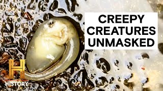 4 CREEPY LOOKING CREATURES CAUGHT ON CAMERA | The Proof Is Out There | History