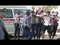 Chaos ensues as police crack down in Letpadan. Chaos ensues as police crack down in Letpadan.