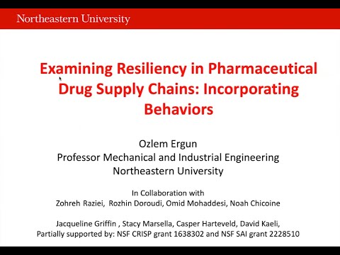 [HAS] Examining Resiliency in Pharmaceutical Drug Supply Chains Incorporating Stakeholder Behaviors