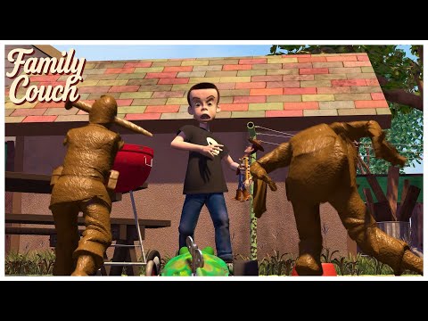 Woody Saves Buzz From Sid | Toys Come to Life Scene | Toy Story (1995)