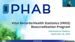 About Vital Records/Health Statistics Reaccreditation