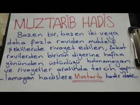 MUZTARİB HADİS