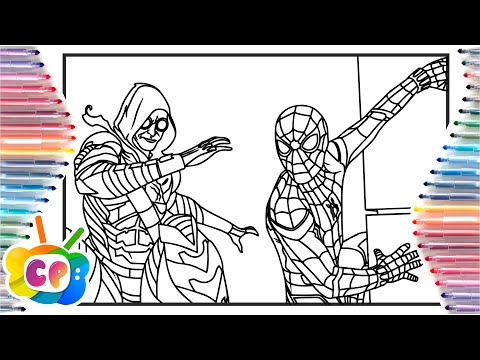 Spider man vs Green Goblin coloring pages / Spider-man coloring