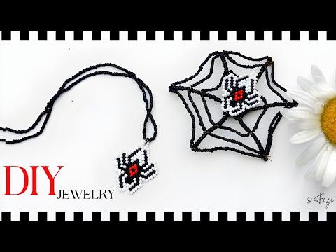DIY Beaded Spider Jewelry Tutorial | Spooky Halloween Craft 2024