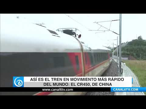 Video: Así es el tren en movimiento más rápido del mundo, el CR450 de China