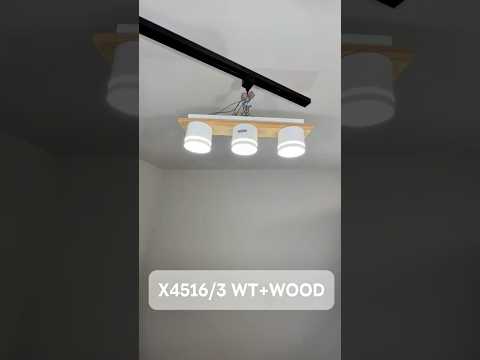 Миниатюра изображения товара Люстра Aitin-Pro X4516/3 (белый/дерево)