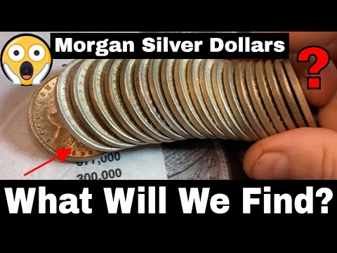 Searching 2 Rolls of Morgan Silver Dollars
