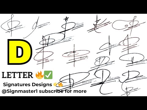 D Letter Name Signatures - The Most Stylish & Creative Signatures