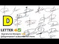 D letter name sign| D name signatures|