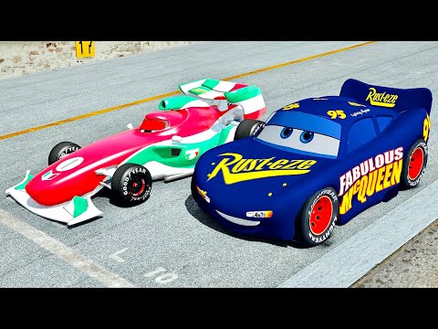 Fabulous Lightning McQueen vs Francesco Bernoulli at Top Gear Track