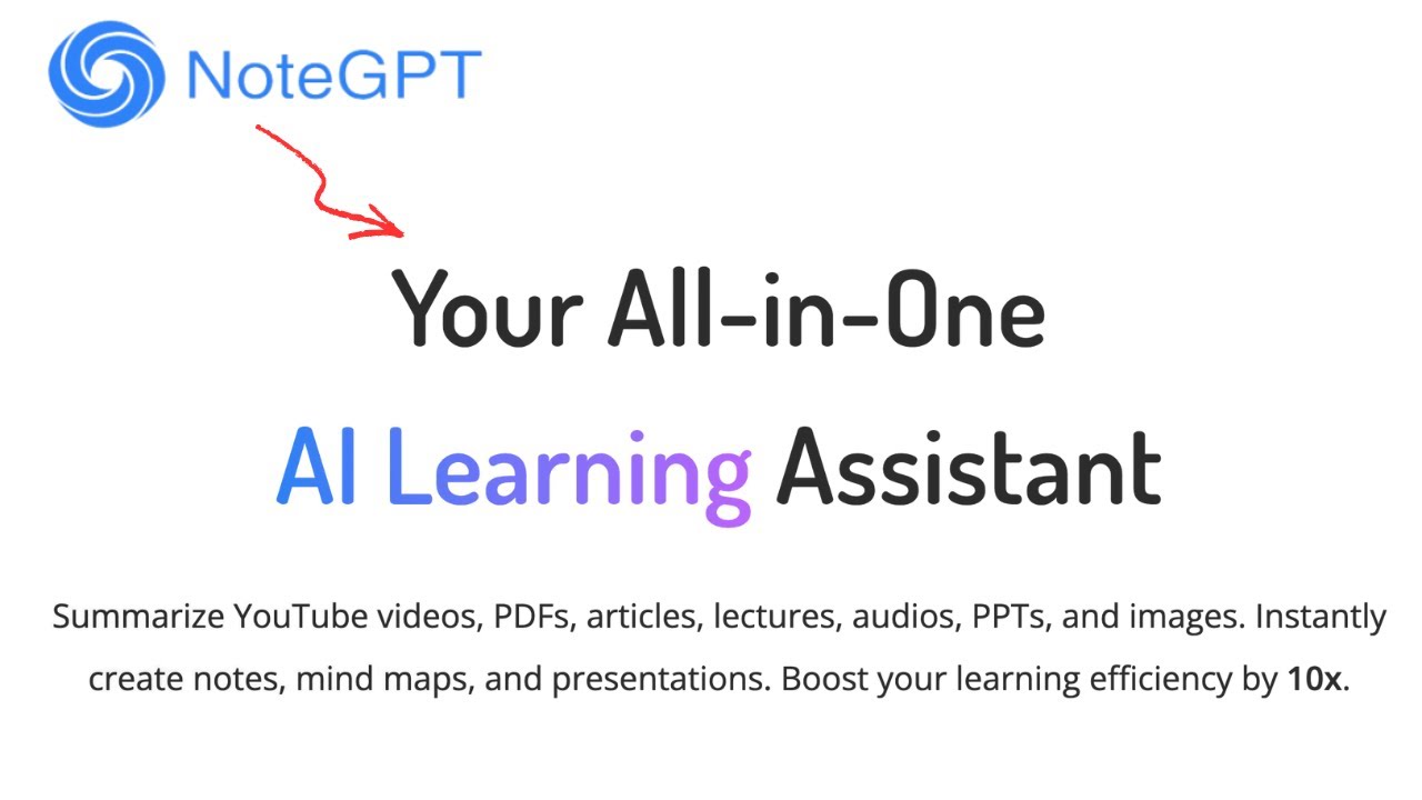 NoteGPT: AI Learning Assistant Overview and Functionality Walkthrough